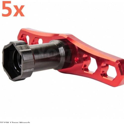 5Pcs RC HSP HPI Hobao TEAM C T8E 1/8 Scale Models 17MM Special Wheel Nuts Combiner Disassembly Tool Racing Remote Control Car