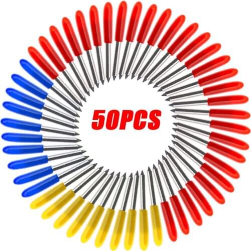 50PCS 30/45/60 Degrees Roland Cricut Cutting Plotter Vinyl Cutter Offset Knife Blades for Sharp and Durable Carving Tools