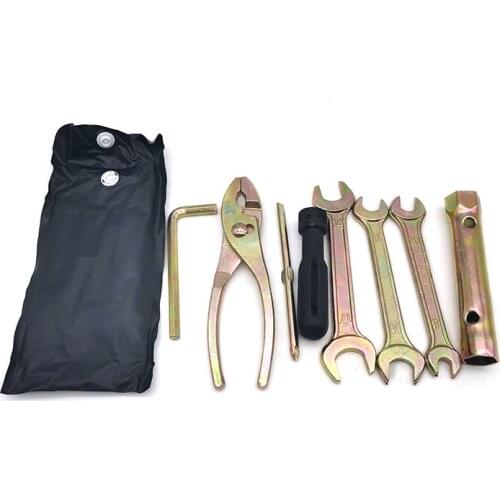 7pcs Motorcycle Nos Tool Durable Compact Tool Kit Double Ended Screw Drive &Spark Plug Socket Universal