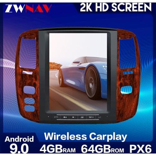 12.1" 1 Din Android 9.0 Car Radio Automotivo For Lexus LX470 Toyota Land Cruiser 100 Car Dvd Player Auto GPS Navigation 98-2007