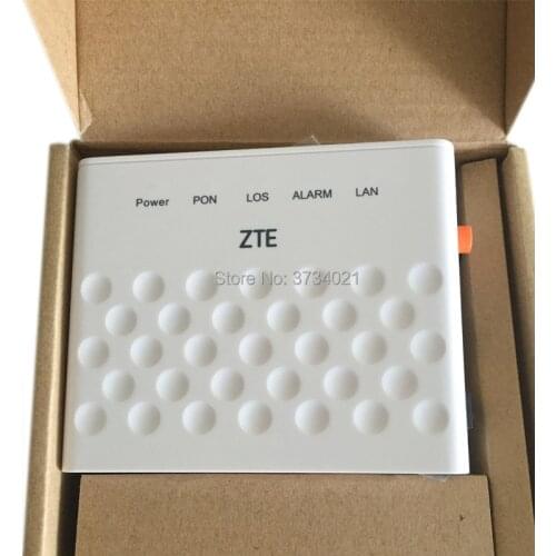 Free Shipping ZTE F643 GPON ONU ONT 1GE Port Original Optic Fiber FTTH SFU Router Mode, 100% New F643 with Power Plug