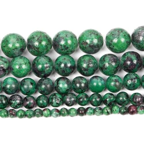 Natural Stone Fuchsia Line Charm Round Beads Loose Beads For Jewelry Making DIY Necklace Bracelet Accessories 4/6/8/10/12 MM