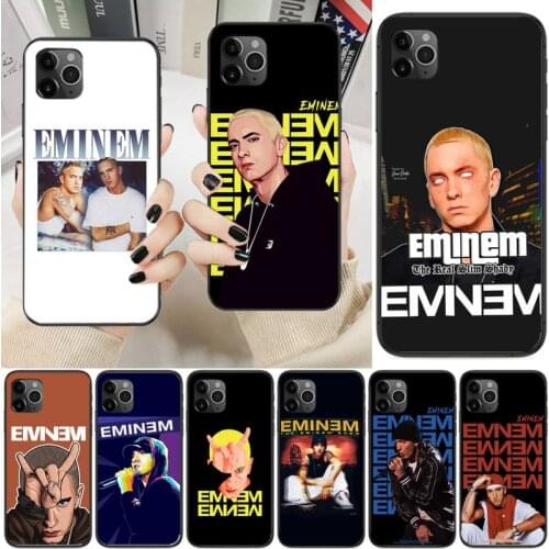 Rapper Marshall Mathers Eminem Phone Case For Iphone 6 6s 7 8 Plus XR X XS XSmax 11 12 Pro Mini Max