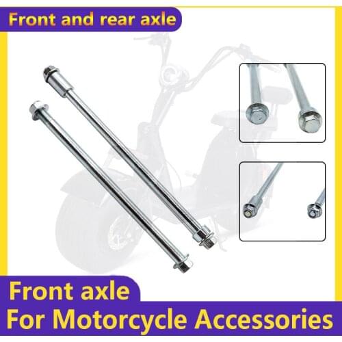 Front Shock Absorber Parts Front and Rear Wheel Axle Rod Hub Axle with Bushing Screws for Little Citycoco Accessories parts