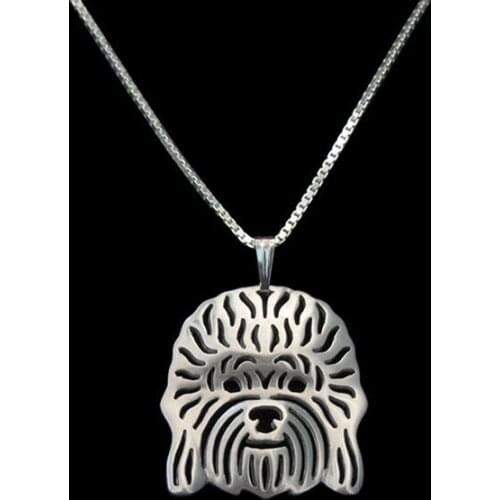 HOT Sale Hollow Pet Dandie Dinmont Terrier pendant Necklace for women cute charm christmas gift fashion pretty jewelry