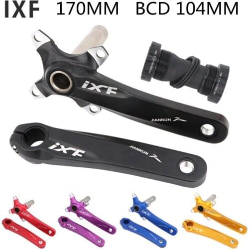 IXF Mountain Bike Crank BCD 104MM 170MM MTB Crank + Bottom Bracket