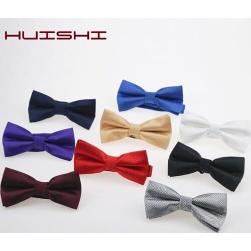 HUISHI Classic Kid Bowtie Boy Gril Baby Children Bow Tie Fashion Check Solid Color Mint Green Red Black White Green Pets Cravat