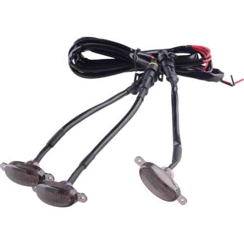 Smoked Black LED Front Bumper Grille DRL Daytime Running Light Fit for Toyota FJ Cruiser 2007 2008 2009 2010 2011 2012 2013 2014