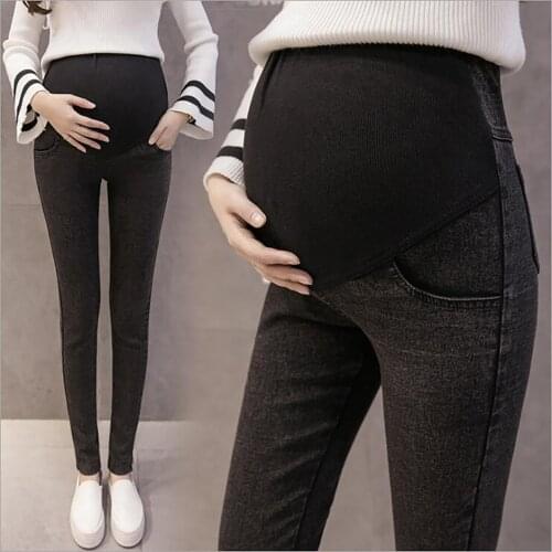 M-3XL Maternity Denim Jeans for Pregnant Women Moms Pencil Leggings Pregnancy Clothes Spring Summer Maternity Pant Plus Size