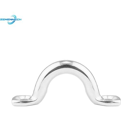 Marine Hardware 316 Stainless Steel Bimini Boat Top PAD EYE Straps Tie Down Kayak Deck Loops Tie Down Anchor Point Kayak Yacht
