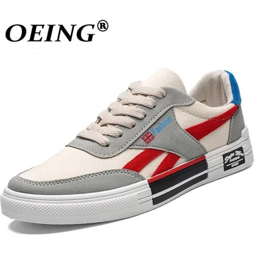Mens Vulcanize Shoes Women Fashion Canvas Shoes Lace-up Casual Men Flats Shoes Male Sneakers Zapatos Hombre 2020 New Plus Size