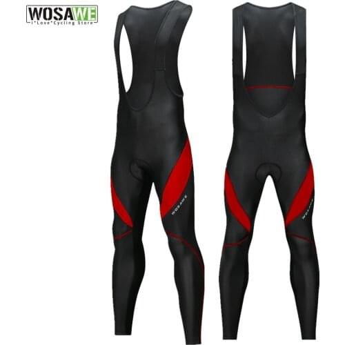 Mens Cycling Bib Tights Bike Pants with 3D Gel Padded Reflective Sports Trousers Mountain Bike MTB Road Cycling Clothing