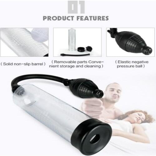 ABS tube canwin men adult products penis enlarger penis pump sex toy for male adult sex penis enhance penis enlargment