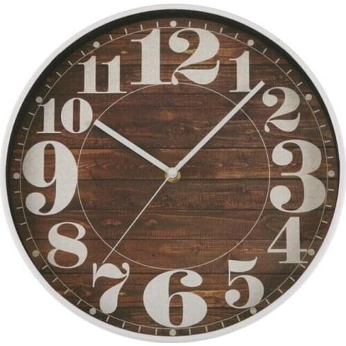 Wall Clock Brown Plastic (Ø 30 cm)