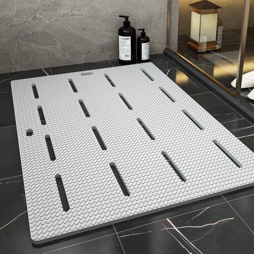 Non-slip Bathroom Mat Home Shower Foam Floor Mats Soft Drainage Suction Cup Bath Mat Washable waterproof Carpet Toilet Rug