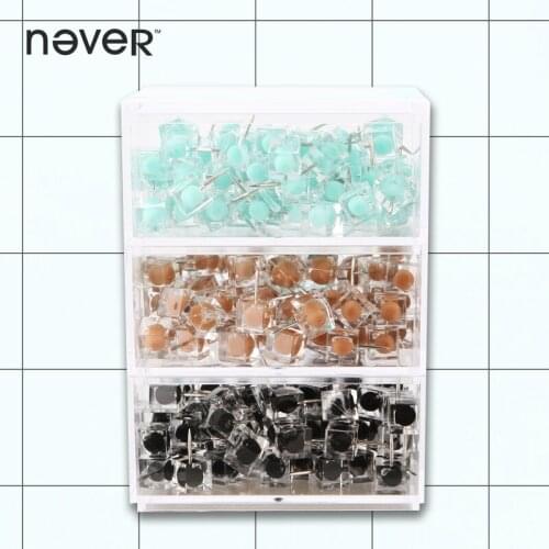 Never Colored Thumbtack Nail Plastic Drawing Map Pins Office Accessories For Wood Cork Board Painting Photo Wall Gift Stationery