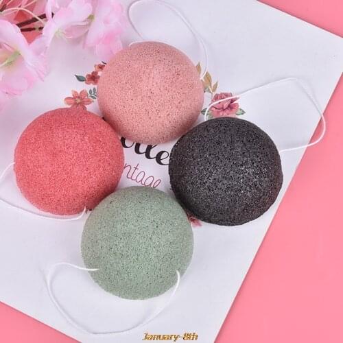 Exfoliator Cleanse Konjac Sponge Natural Konjac Konnyaku Puff Face Wash Cleaning Sponge Esponja Maquiagem Makeup Konjac Sponge