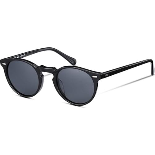 Fashion Retro Round Polarized Sunglasses For Men and Women Classical Vintage Driving Outdoor Gregory Peck Sun Glasses