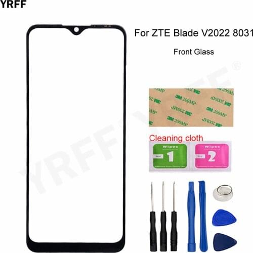 For ZTE Blade V2022 8031 Front Glass Panel (No Touch Screen) Phone Outer Panel Cover Repair Parts