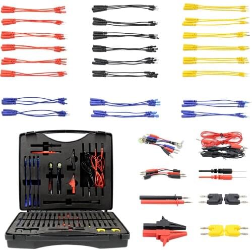 Full One Set Profession Automotive lead test kit Power probe Circuit Tester Automotivo Car Diagnostic Tool Cables Multifunction