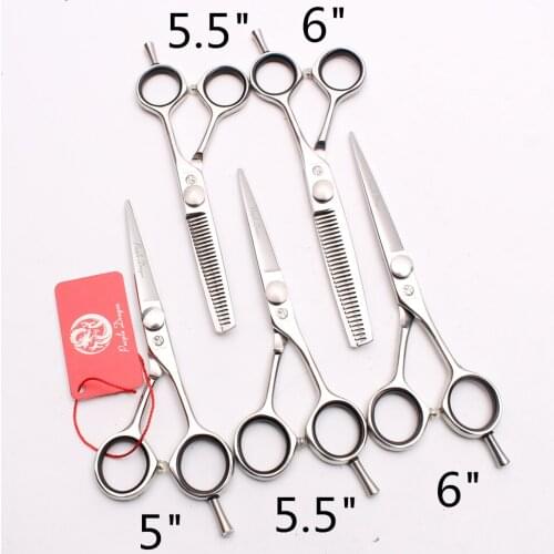 Z1021 5'' 5.5" 6'' Purple Dragon Hairdressing Scissors Japan 440C Cutting Scissors Thinning Scissors Professional Hair Scissors