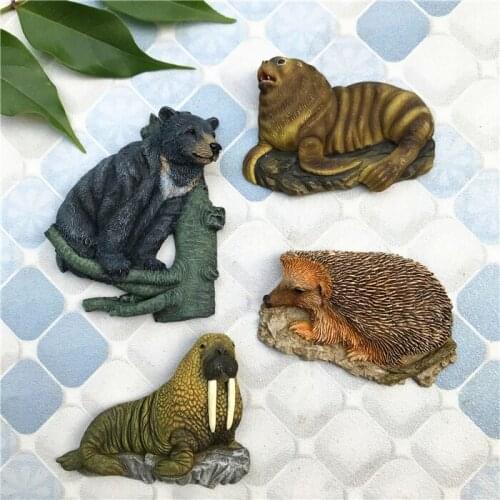 QIQIPP Seal Koala Hedgehog Animal Fridge Magnet