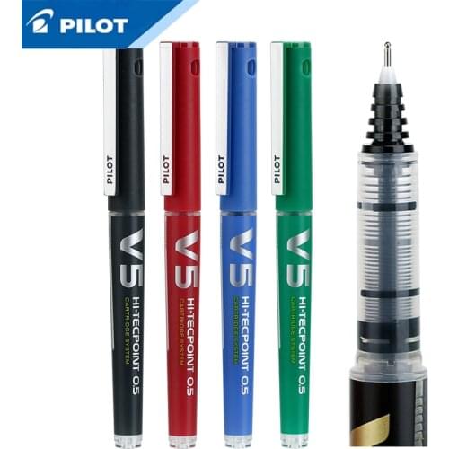 3/4/6/12/24Pcs PILOT BXC-V5 direct liquid type gel pen 0.5mm large capacity replaceable ink tank BX-V5 upgraded version