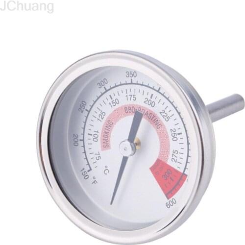 Bakeware F/C 2.25 Stainless Steel Barbecue BBQ Smoker Pit Grilling Grill Thermometer Temp Gauge Dual Gage 300 Centigrade