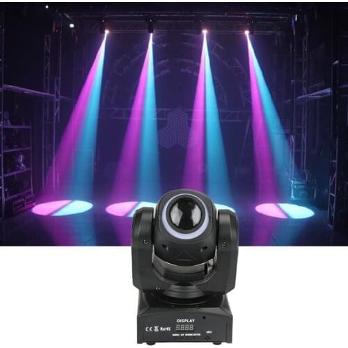 Good Effect 30W Dj Led Pattern Moving Head With Led Strip Disco Lights High Bright Handle Adjust The Image Clarity