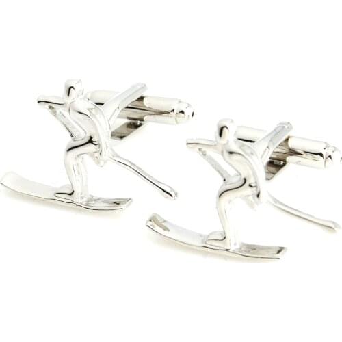 YH-1338 Novelty Gold Brick,Red Lips Cufflinks,Sports Cufflinks,Bicycling,Surfing,Skiing Cufflinks