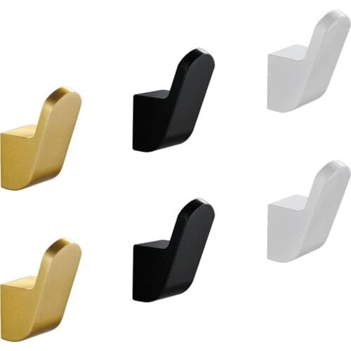 Bathroom Towel Hook Gold Coat Hook Aluminum Anti-Rust Hook Wall-Mounted Home Decoration Hook Bathroom Accessories