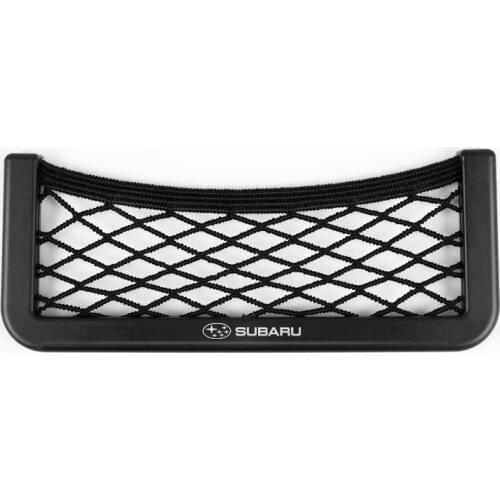 1pcs Car Seat Side Back Storage Net Bag Phone Holder Pocket Organizer for Subaru Impreza Forester Tribeca XV BRZ Car Styling