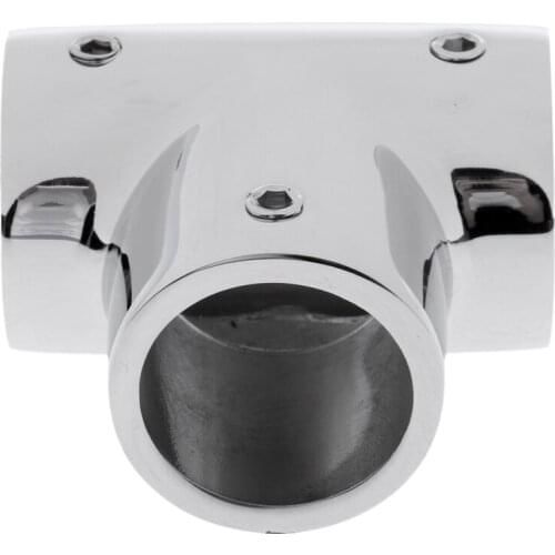 6pcs 25mm Boat Yacht Handrail Fitting 90 Degree Tee - 316 Stainless Steel