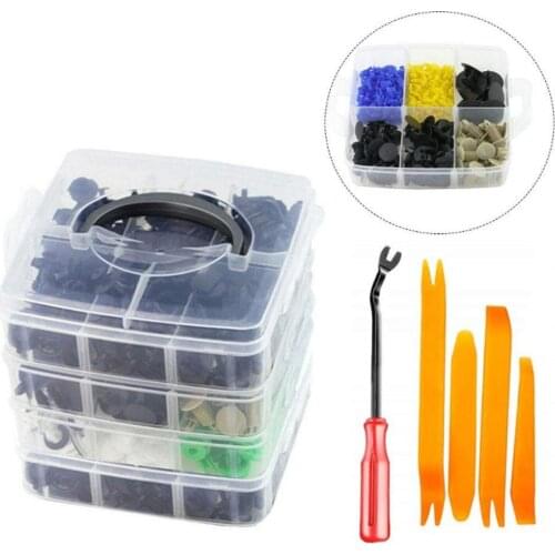 620 Pcs Car Fasteners Clips Set Auto Panel Bumper Universal Plastic Fastener Boxed Kit Car Fastener Clip Set Car Door Panel Tool