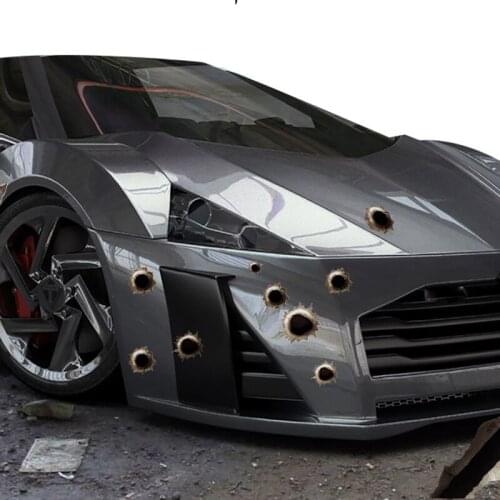 Car Bullet hole body decoration sticker for renault audi a6 c7 opel insignia focus mk1 galaxy chrysler voyager c4 picasso