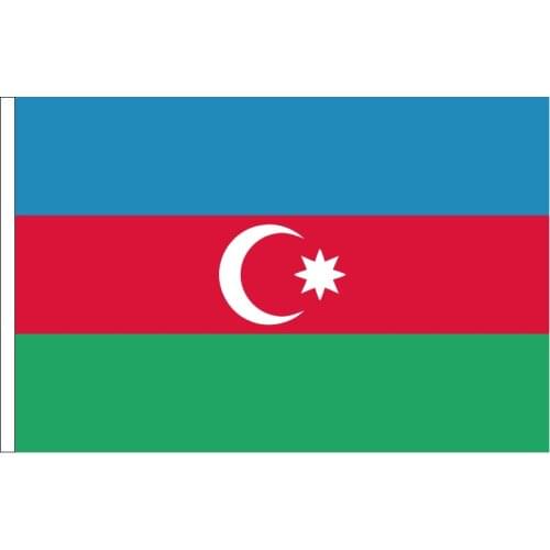 Free shipping Aerlxemrbrae 90+150cm size Azerbaijan flag for meet Parade party Hanging National flag