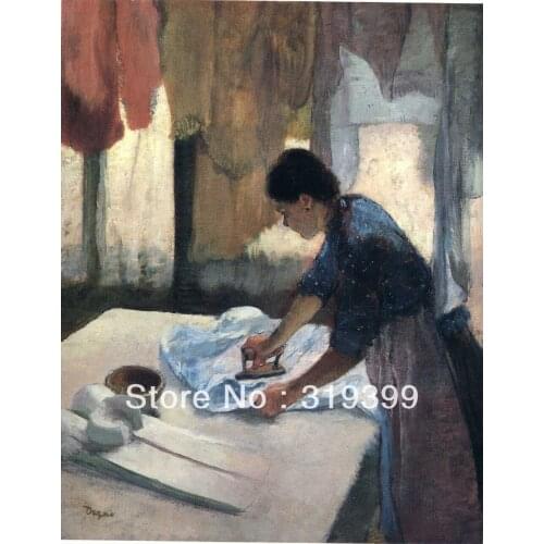 Oil Painting Reproduction on Linen Canvas,Woman Ironing 1 by edgar degas,Free DHL Shipping,100%handmade,oil paintings