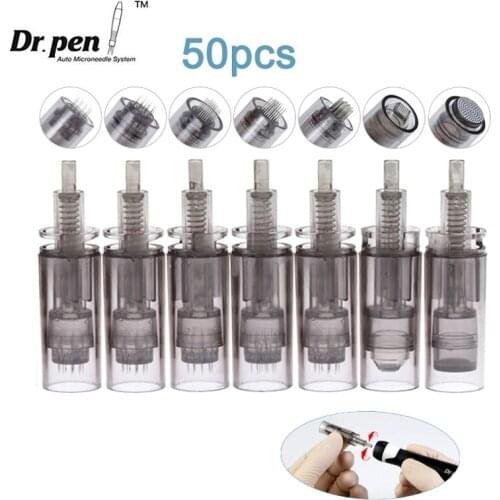 50pcs Cartridge For Dr.Pen Ultima A7 Microneedling Pen Electric Micro Derma Auto Pen Micro Needle 9Pin/12 Pin/36 Pin Nano Needle
