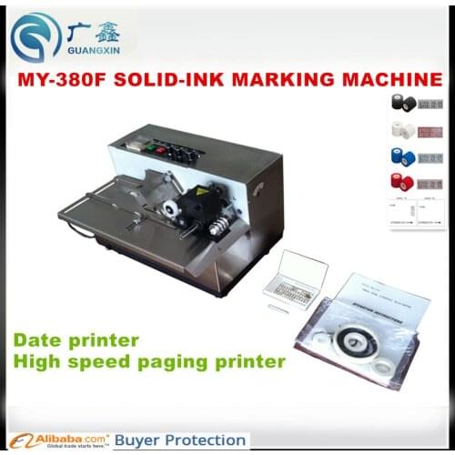MY-380F SS Solid-Ink Marking Machine,High speed coding machine expiry date coder,lot no printing machine,bag paging printer
