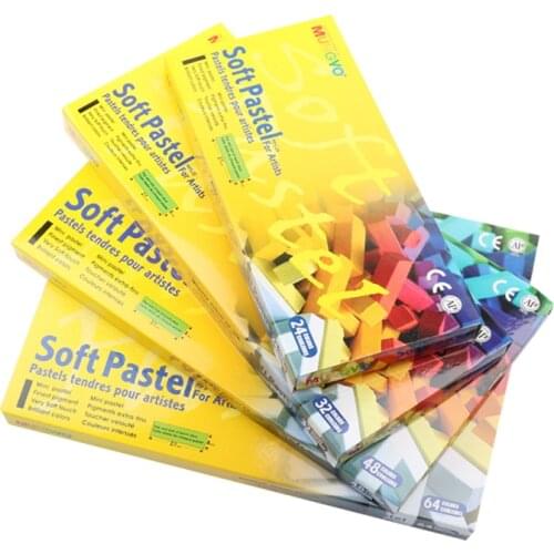 MUNGYO 48color 64 color soft pastel short support rod rod toner color chalk Pastel Painting