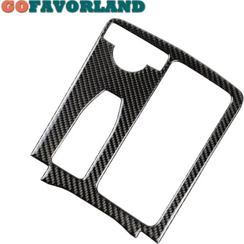 Carbon Fiber Console Multimedia Handrest Panel Stickers For Mercedes C Class W204 2007-2013 E Class W212 2010 2011 2012