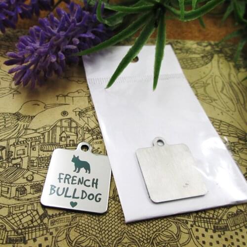 20pcs--"French Bulldog"dog lover stainless steel charms more style for choosing DIY Charms pendants for necklace
