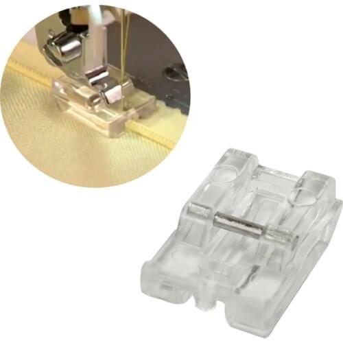 1pcs Clear Plastic Invisible Zipper DIY Sewing Presser Walking Foot Creative Practical Clothes Sewing Feet for Sewing Machines