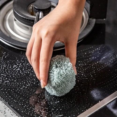 Fregadero de platos de cocina Bola de limpieza mágica para lavavajillas bola de acero para lavar platos