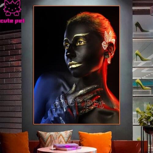 Rhinestone Painting Modern fashion women art DIY Diamond Painting diamond Embroidery mosaic cross stitch rhinestone home decor