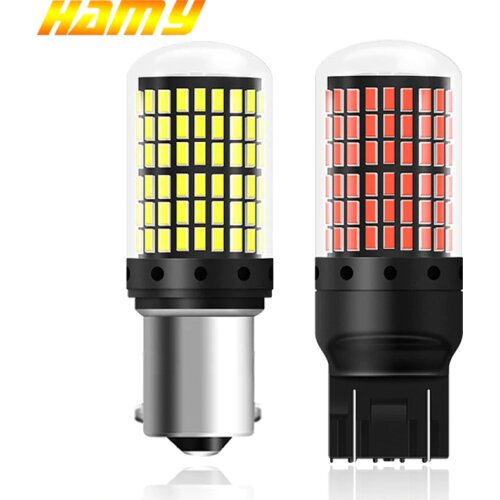 1 PCS T20 W21W 7443 LED Bulb 1156 Ba15s Bau15s Canbus No error Car Signal Turn Light 12V 7500K Auto Reverse Brake Parking Lamp