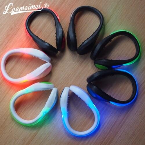 Unisex Shoe Decorations Led Light Shoe Clip Night Safety Warning Led Shoe Accessories Walking Led Sports Light