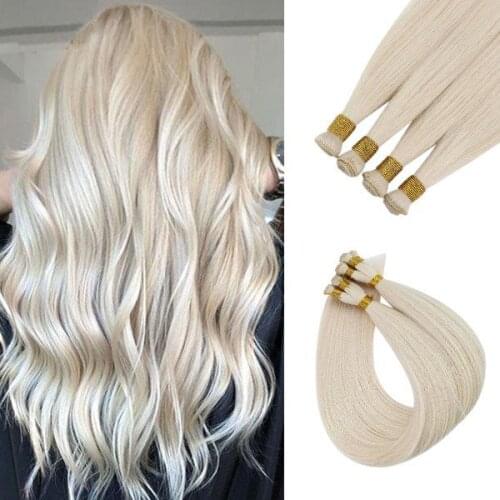 [New] VeSunny Hand Tied Weft Sew in Remy Hair Bundle Invisible Real Human Hair Seamless Double Weft Straight 10g/Bundle #1000