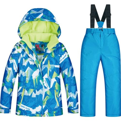 High Quality New Ski Suit For Boys Winter Windproof Waterproof Super Warm Snow Skiing And Snowboarding Jacket And Pants Brands