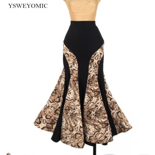 Modern Dance Skirt Fishtail Skirt With Hips Dance Practice Training Clothes Standard Dance Ballroom Waltz Long Skirt M23